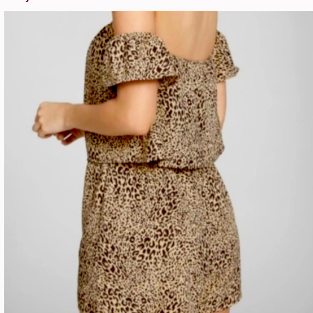 G by Guess leopard romper size L new never worn